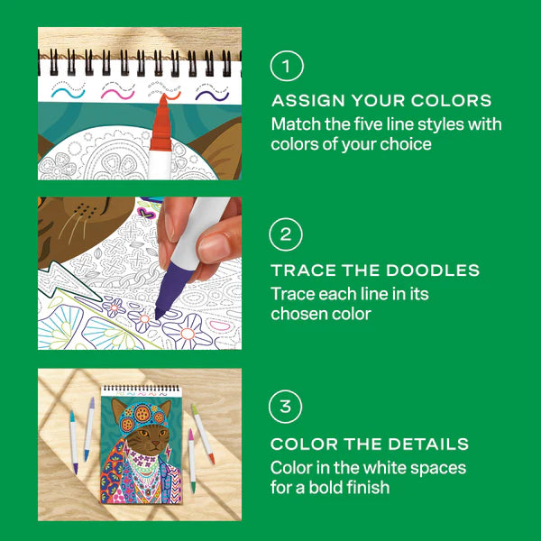 Lifelines® FlowArt™: Trace-To-Doodle, Wild Style