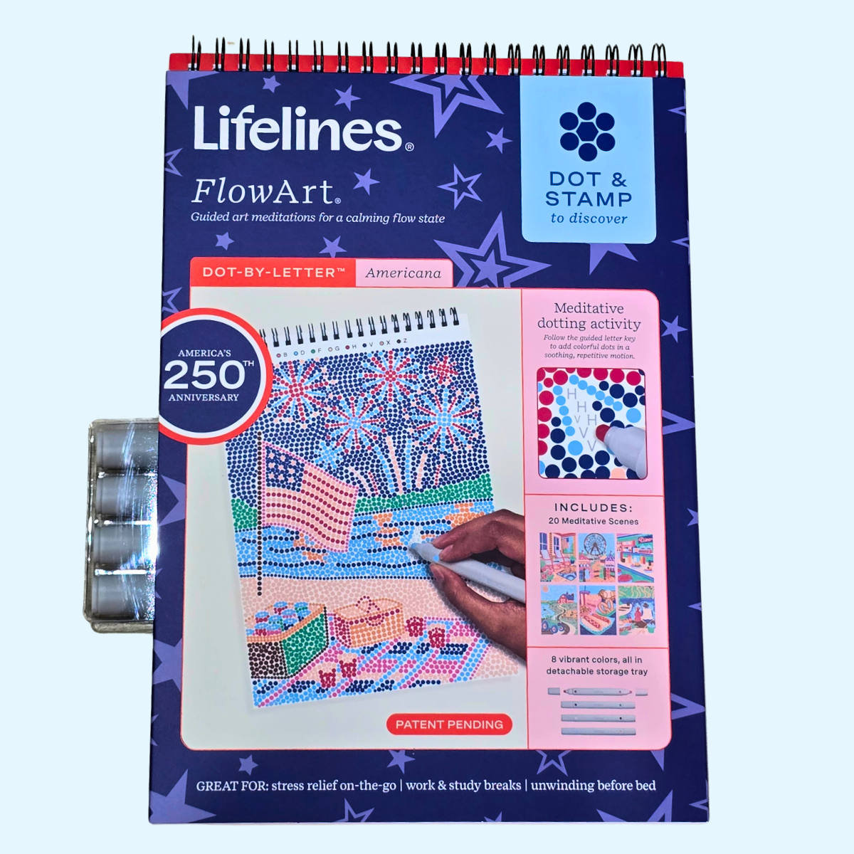 Lifelines® FlowArt™: Dot-By-Letter, Americana