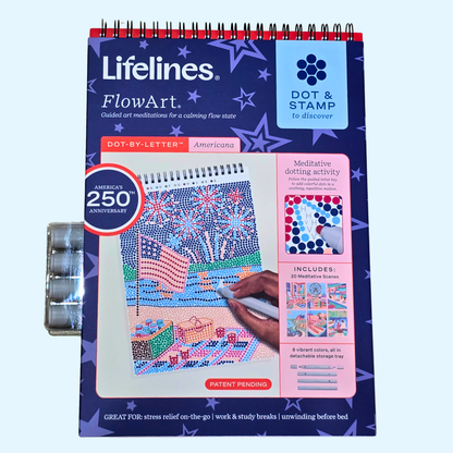 Lifelines® FlowArt™: Dot-By-Letter, Americana