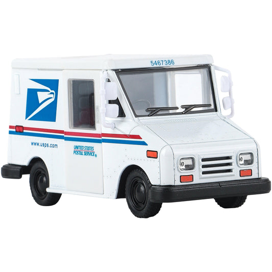 Diecast Mail Truck – USPS Pull-Back Toy Vehicle