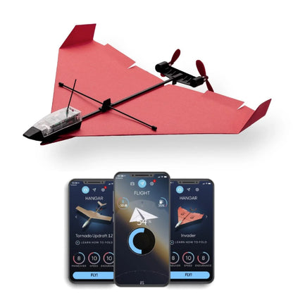 PowerUp 4.0 Smartphone-Controlled Motorized Paper Airplane