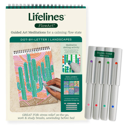 Lifelines® FlowArt - Dot By Letter - Landscapes