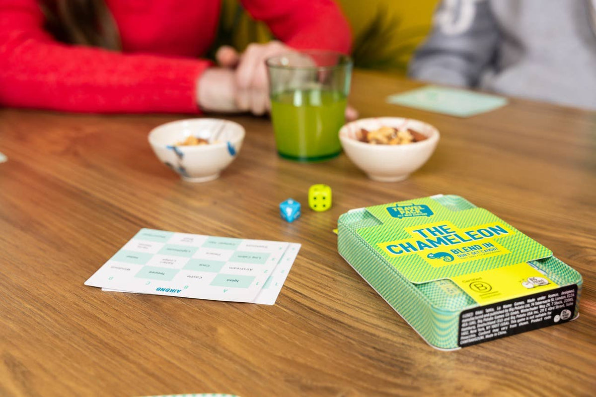 The Chameleon Travel Tin - Bluffing Party Game