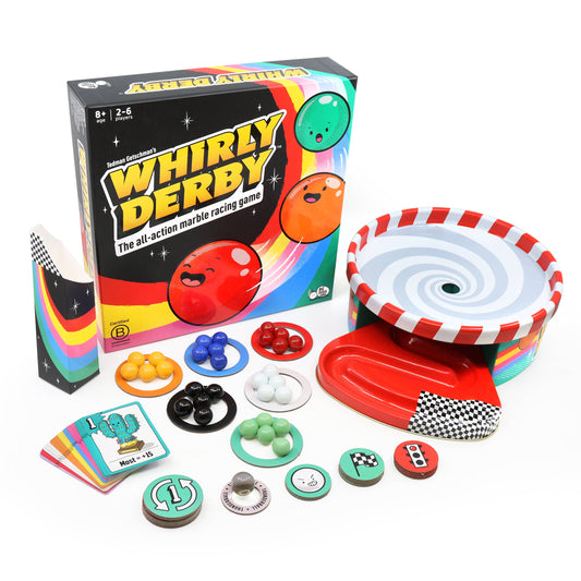 Whirly Derby Marble Racing Family Board Game