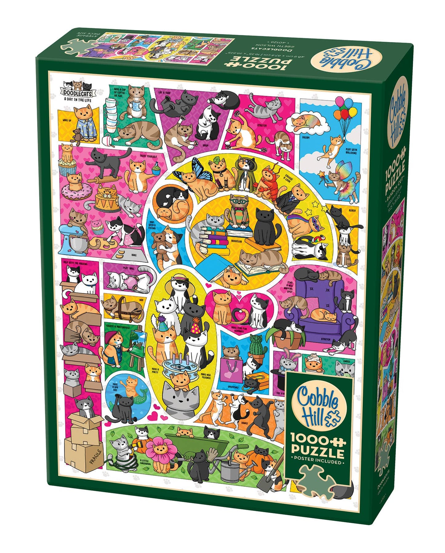 Doodlecats - 1000 Piece Jigsaw Puzzle by Beth Wilson