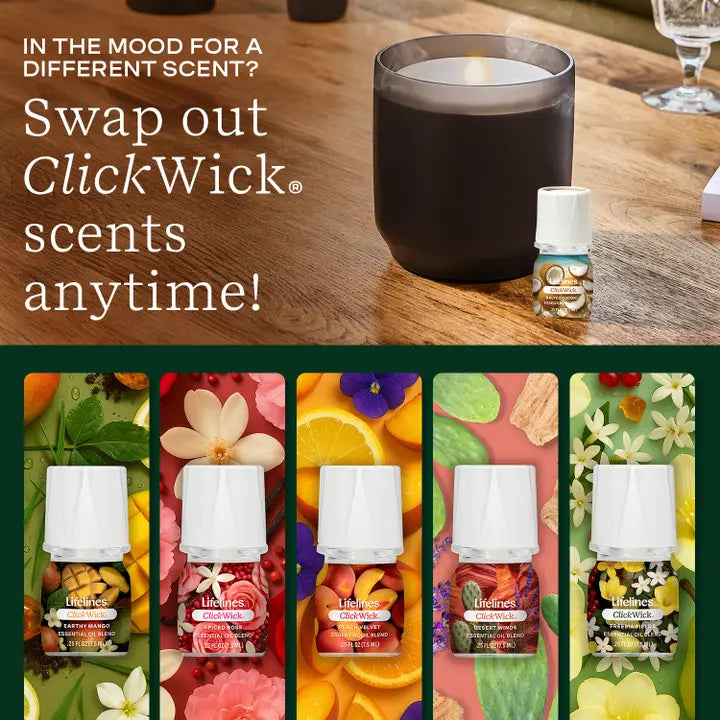 Lifelines® ClickWick™ Salted Coconut Refill - For Candle/Plant/Shower Diffusers