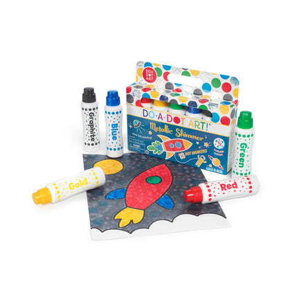 DO•A•DOT ART!  Metallic Shimmer Dot Markers – 5 Pack