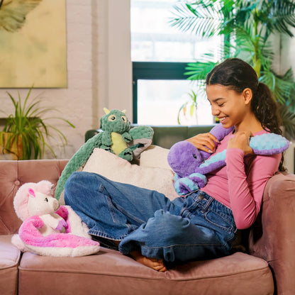 Hugimals Hugaround Indigo Weighted Octopus Plush
