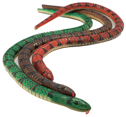 Wooden Jointed Snake: 19"