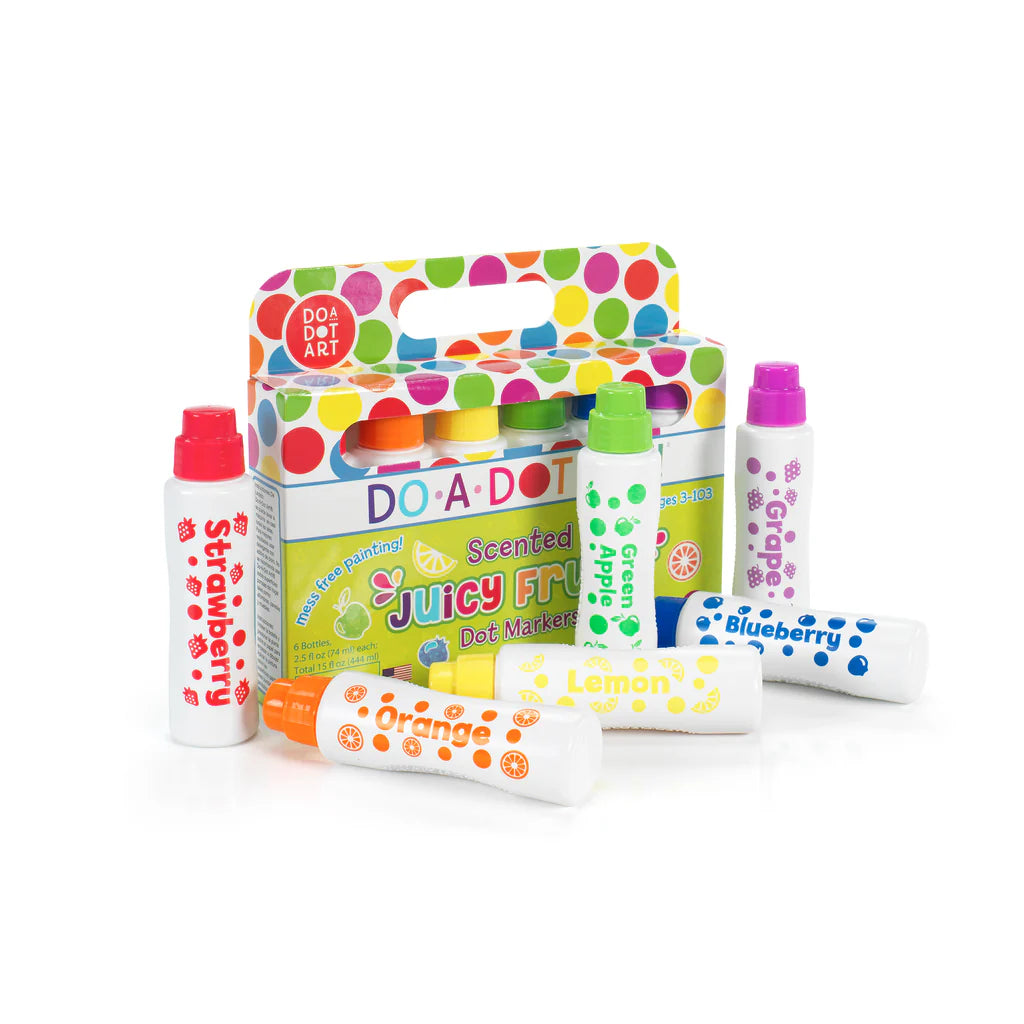 DO•A•DOT ART!  Juicy Fruits Scented Dot Markers  6 PACK