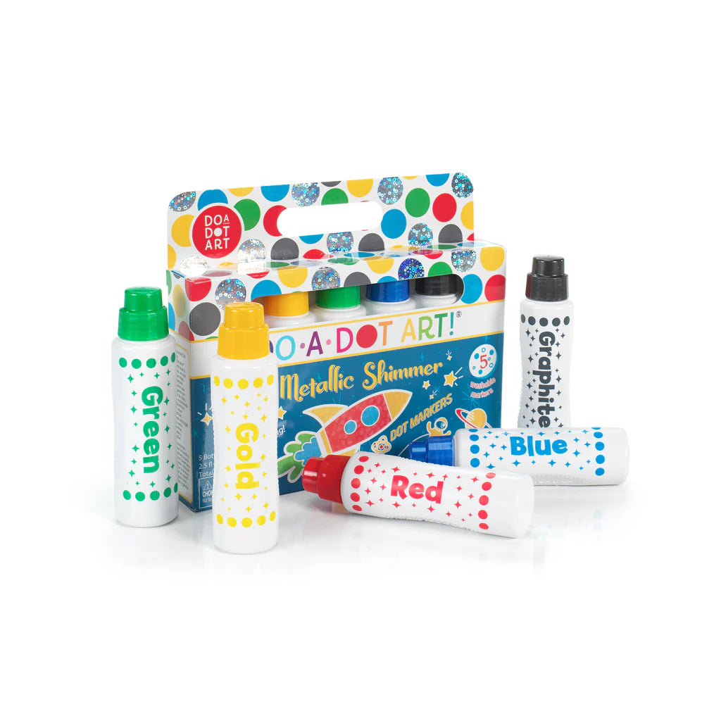 DO•A•DOT ART!  Metallic Shimmer Dot Markers – 5 Pack