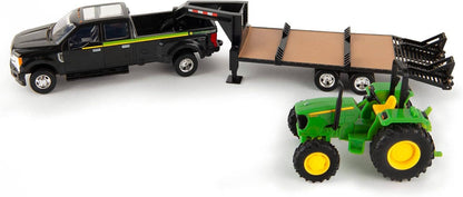 John Deere ERTL Ford F350 Pickup and Tractor Toy Set - 1:32 Scale