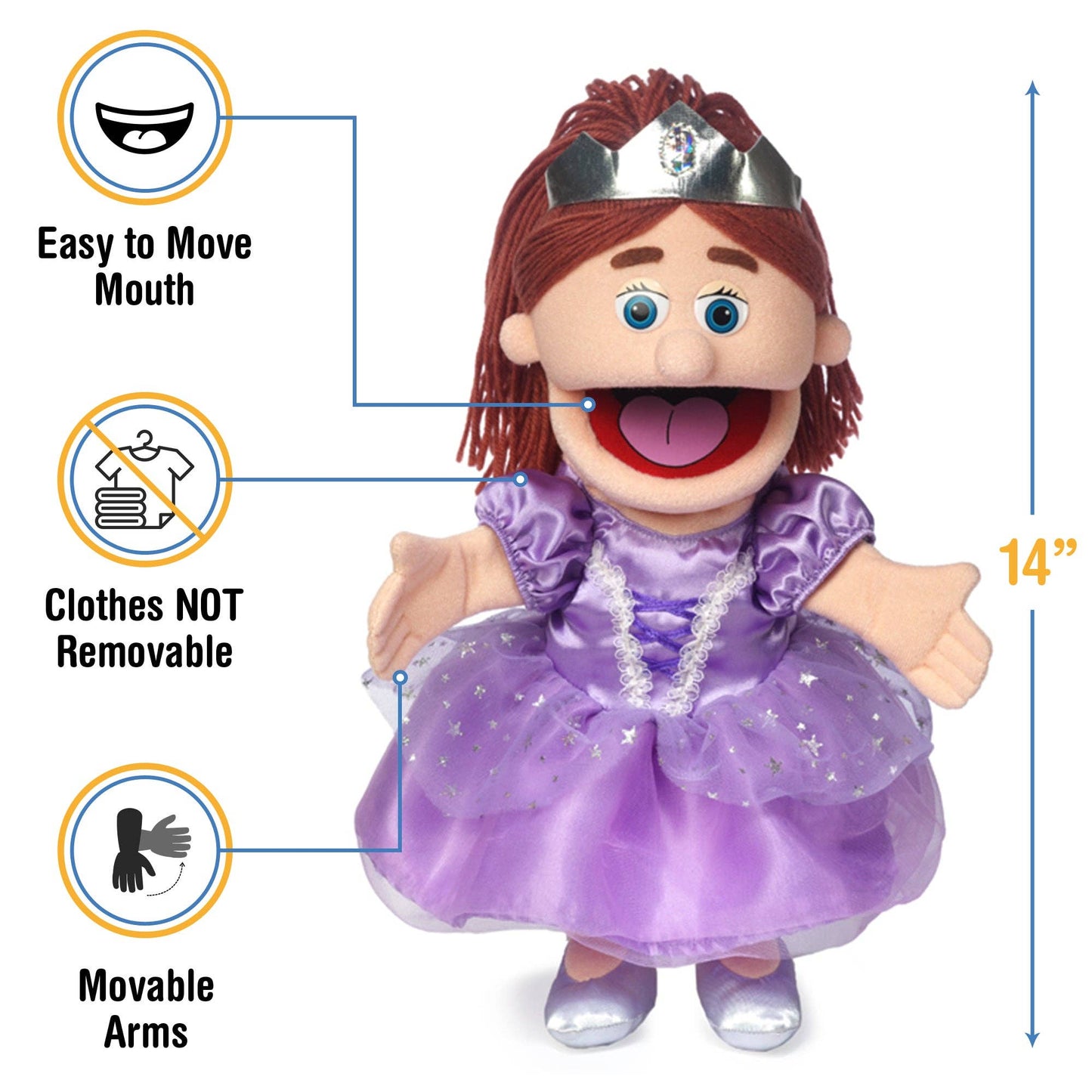 Silly Puppets Princess (14")