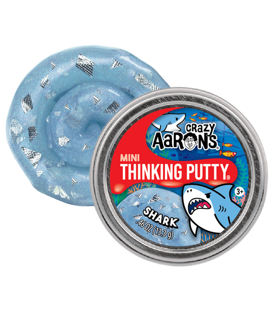 Crazy Aaron's Mini Shark - 2" Thinking Putty Tin