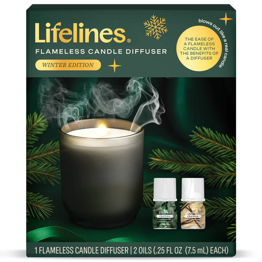 Lifelines® Flameless Candle Diffuser - Winter with 2 ClickWicks