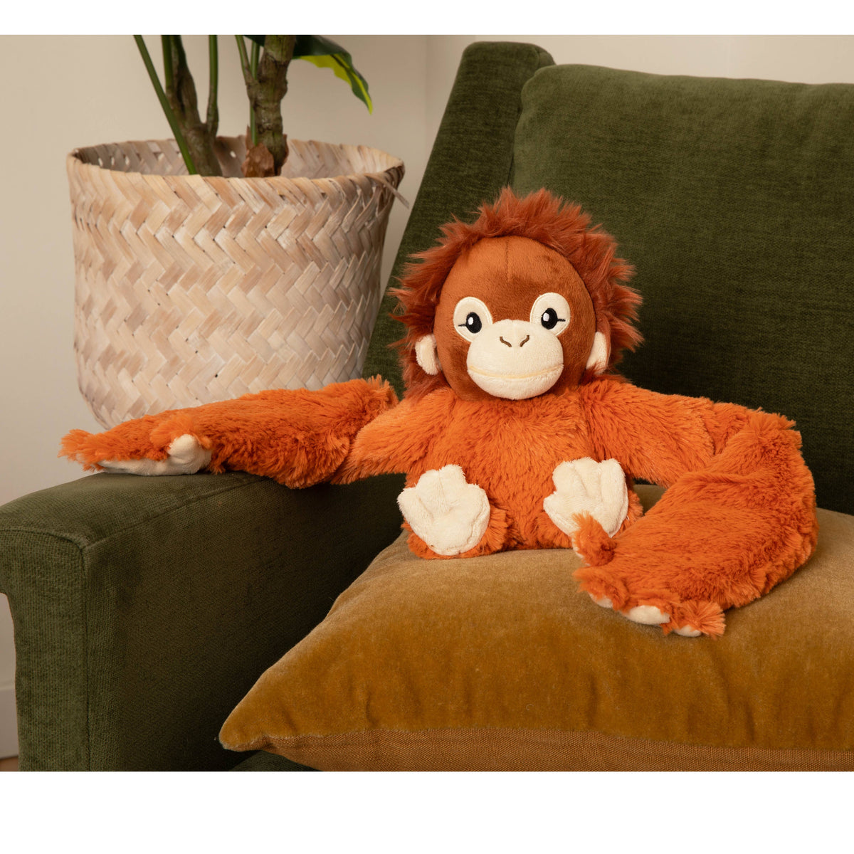 Hugimals Hugaround - Ollie Weighted Orangutan Plush