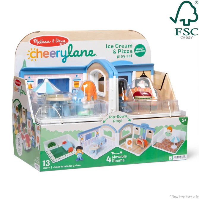 Melissa and Doug - Cheery Lane Ice Cream & Pizza Play Set
