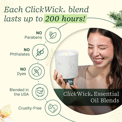Lifelines® Flameless Candle Diffuser - Winter with 2 ClickWicks