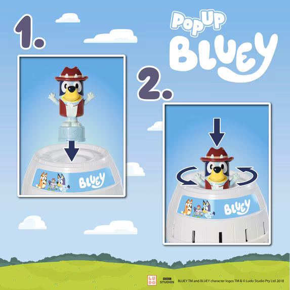 TOMY Pop Up Bluey Kids Game