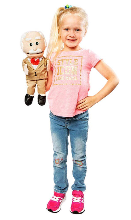 Silly Puppets Pops, Grandpa, Peach Skin (14")