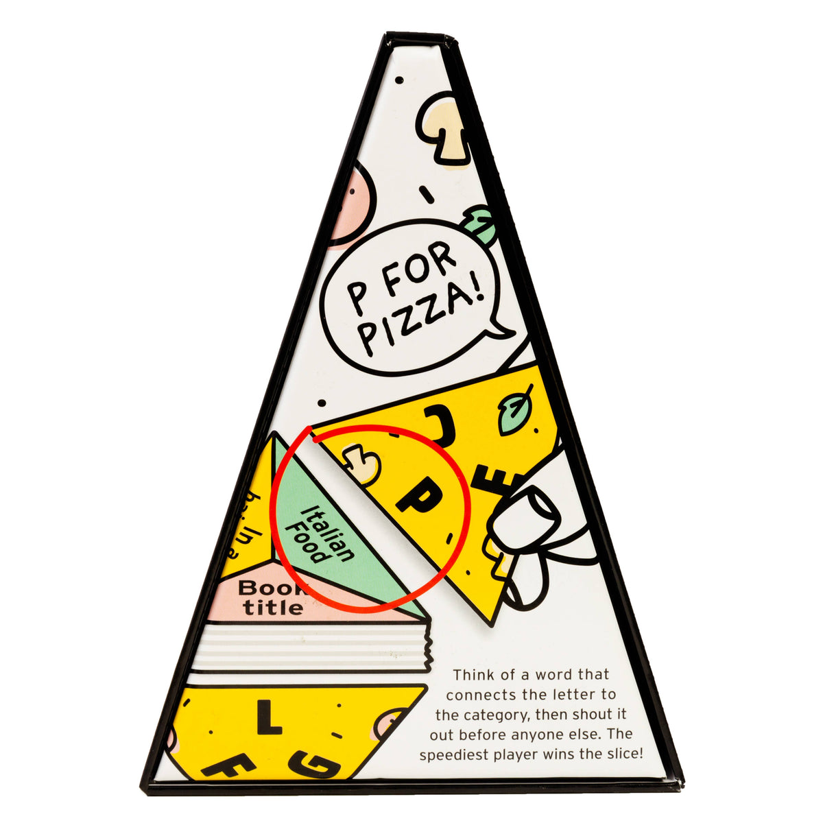 P for Pizza Fast Family Word Game for Kids & Adults