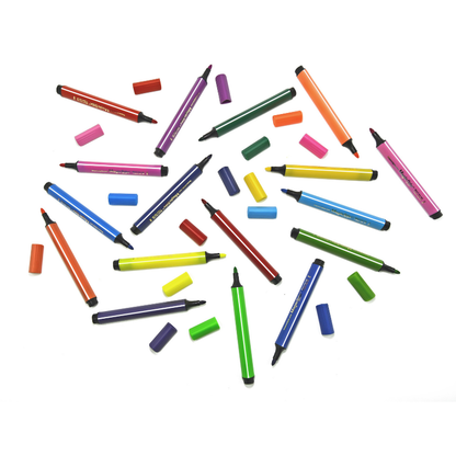 Magic Tri Stix Markers - 24 Colors with Case