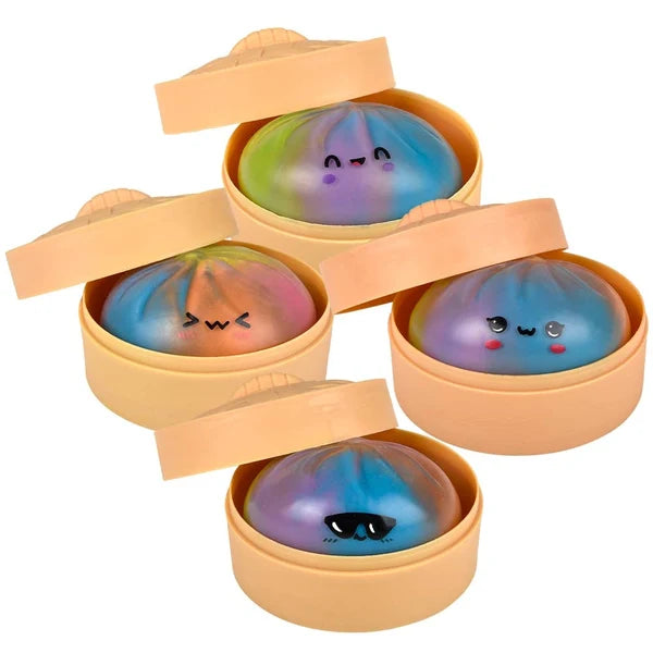 3.25" Sugar Squeezy Rainbow Dumplings - Marshmallow Texture