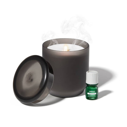 Flameless Candle Diffuser -  Frosted Charcoal