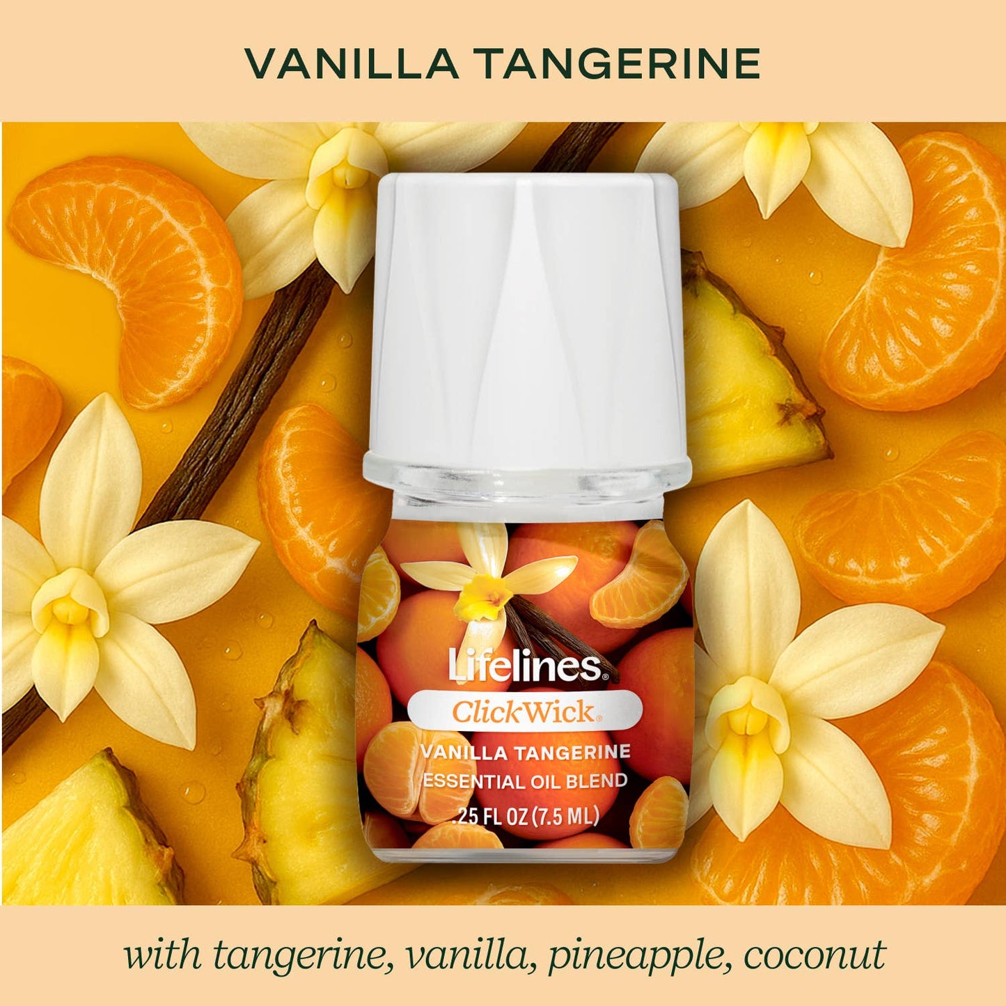 ClickWick™ Vanilla Tangerine Refill - For Candle/Plant/Shower Diffusers