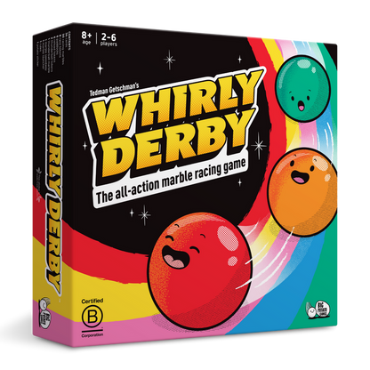 Whirly Derby Marble Racing Family Board Game