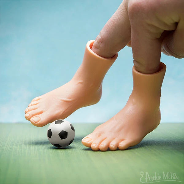 Archie McPhee Finger Feet – Funny Miniature Foot Finger Puppets