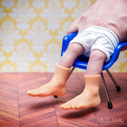 Archie McPhee Finger Feet – Funny Miniature Foot Finger Puppets