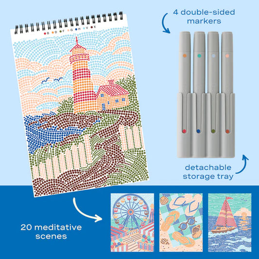 Lifelines® FlowArt™: Dot-By-Letter, Day at the Beach