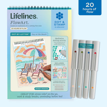Lifelines® FlowArt™: Dot-By-Letter, Day at the Beach