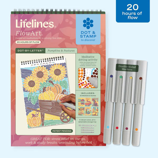Lifelines® FlowArt™ - Dot-By-Letter, Pumpkins & Pastures
