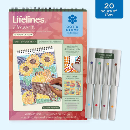 Lifelines® FlowArt™ - Dot-By-Letter, Pumpkins & Pastures