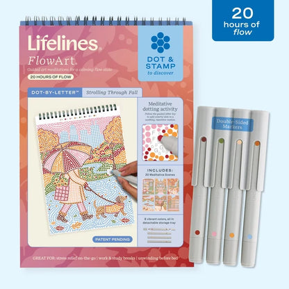 Lifelines® FlowArt - Dot-By-Letter - Strolling Through Fall