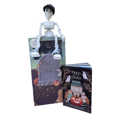 Fred from the Dead – Halloween Storybook & Posable Skeleton Set