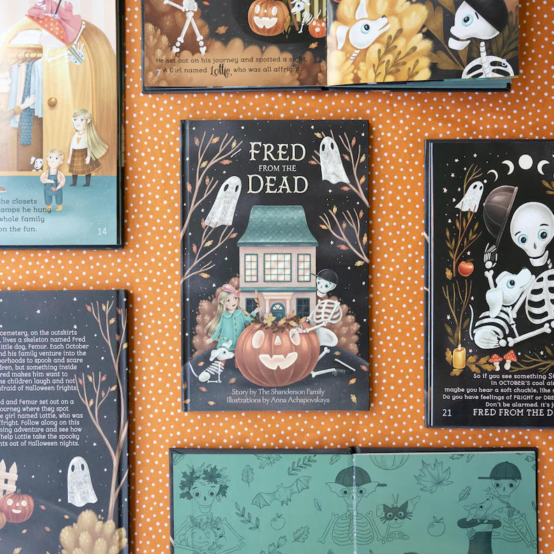 Fred from the Dead – Halloween Storybook & Posable Skeleton Set