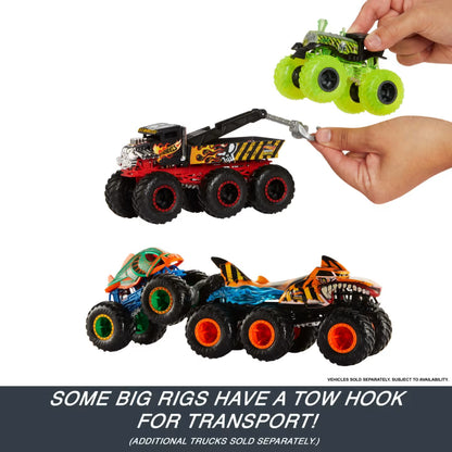 Hot Wheels Monster Trucks BIG RIGS - Assorted 1:64 Scale Die-Cast Toy Truck With 6 Wheels