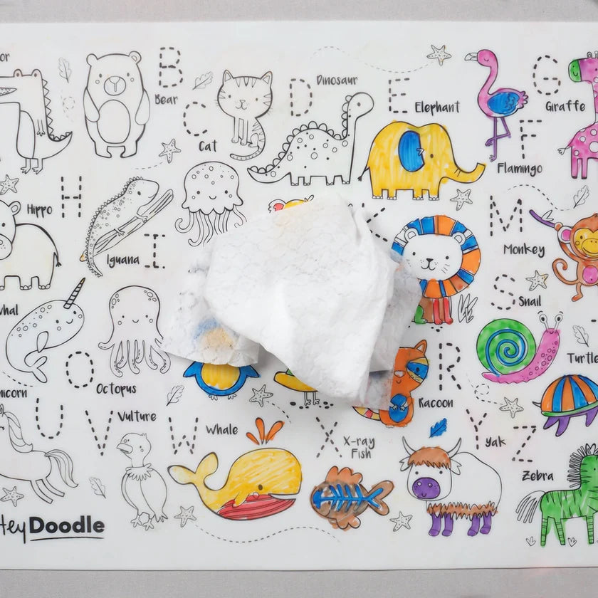 Reusable Silicone Activity Mat - Into the Wild Classic Coloring & Doodle Mat