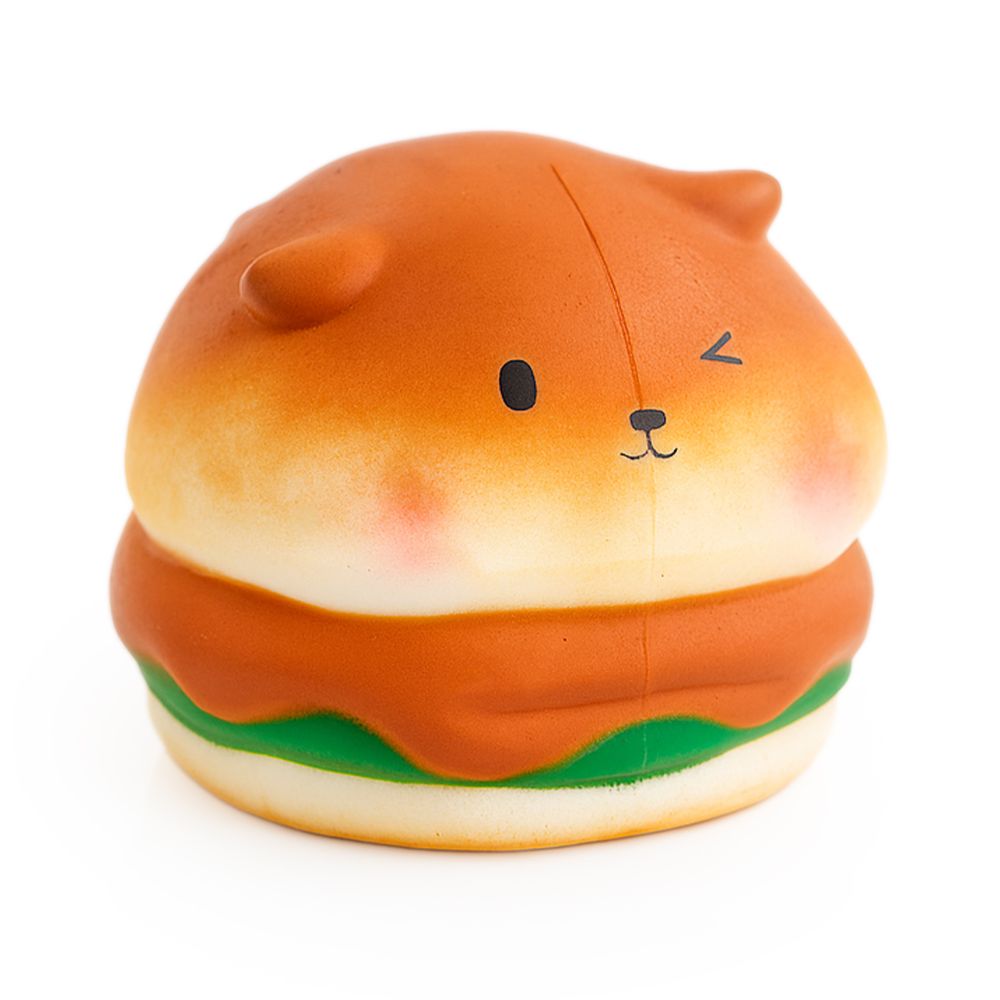 Corgi Burger Marshmallow Squish 2.5"