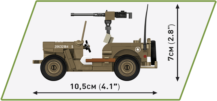 COBI Jeep Willys MB Vehicle #3133