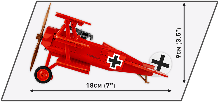 COBI Fokker DR. 1 "Red Barron" Fighter #2996