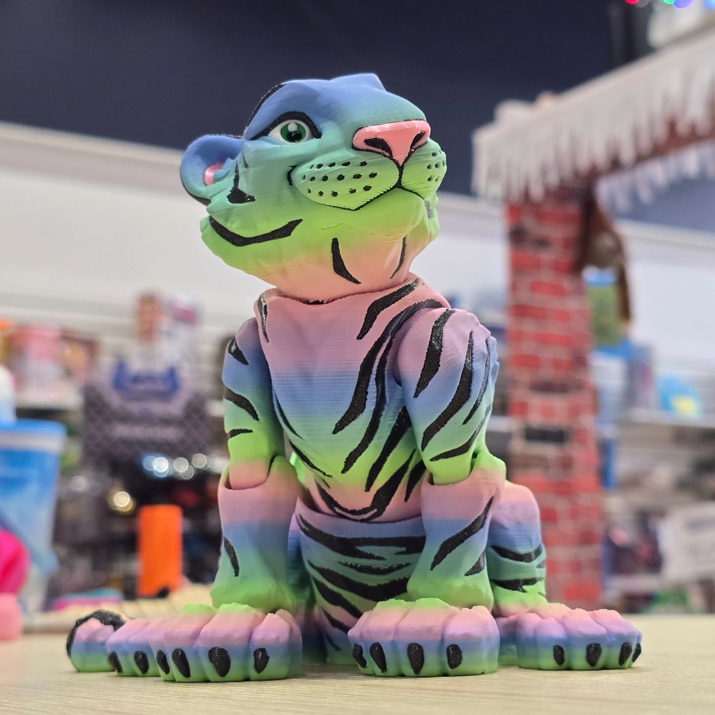 Rainbow Tiger - 3D Printed