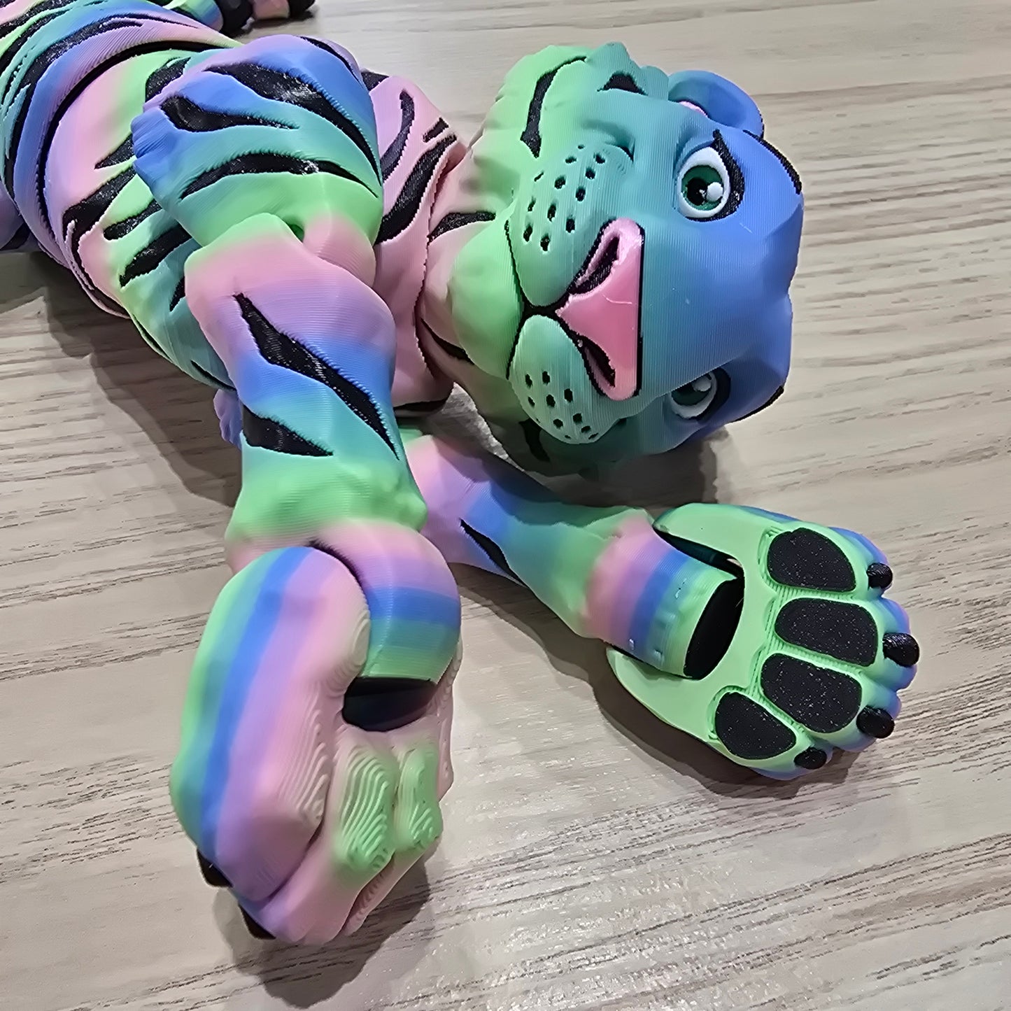 Rainbow Tiger - 3D Printed