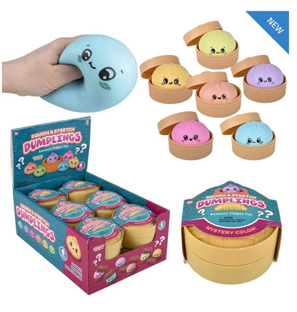 Squishy Mystery Dumpling - Marshmallow Assorted Colors 3.5"