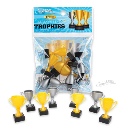 Archie McPhee Itty Bitty Trophies – Bag of 8 Miniature Awards