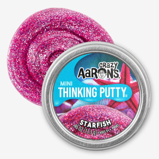 Crazy Aaron's Starfish Thinking Putty – 2" Mini Tin