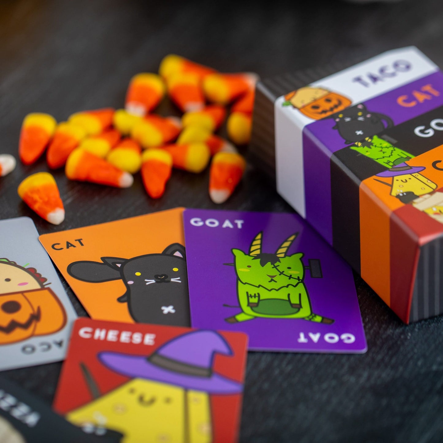 Taco Cat Goat Cheese Pizza Halloween Edition - Card Game